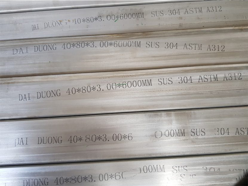Ống inox công nghiệp Vuông hộp sus 304 Inox Đại Dương sản xuất